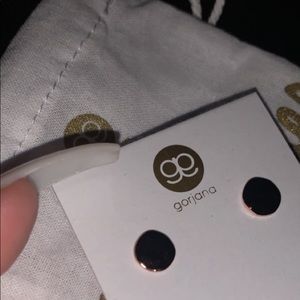 Rose Gold Circle Earrings